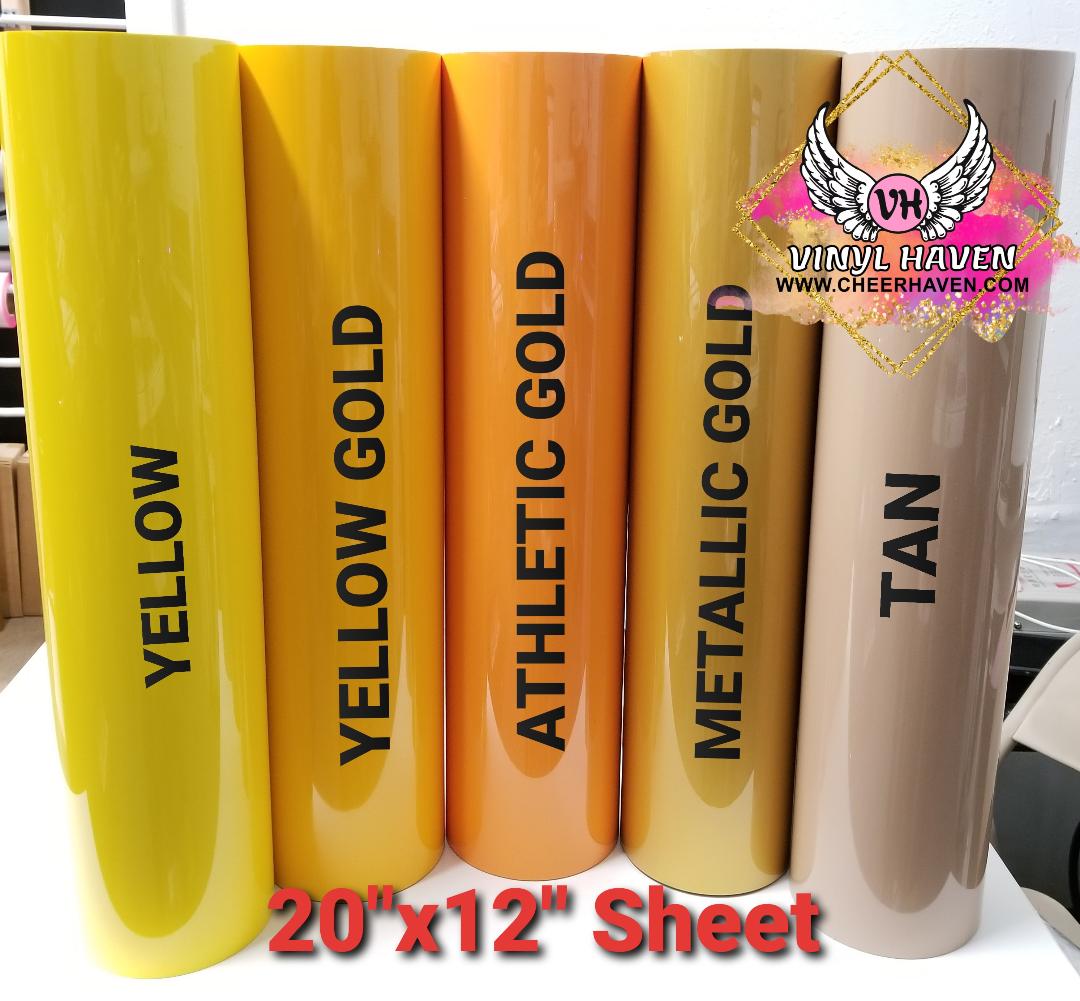 SISER GLITTER Heat Transfer Vinyl (Tshirt HTV) 20 x 12 - GOLD - Yahoo  Shopping