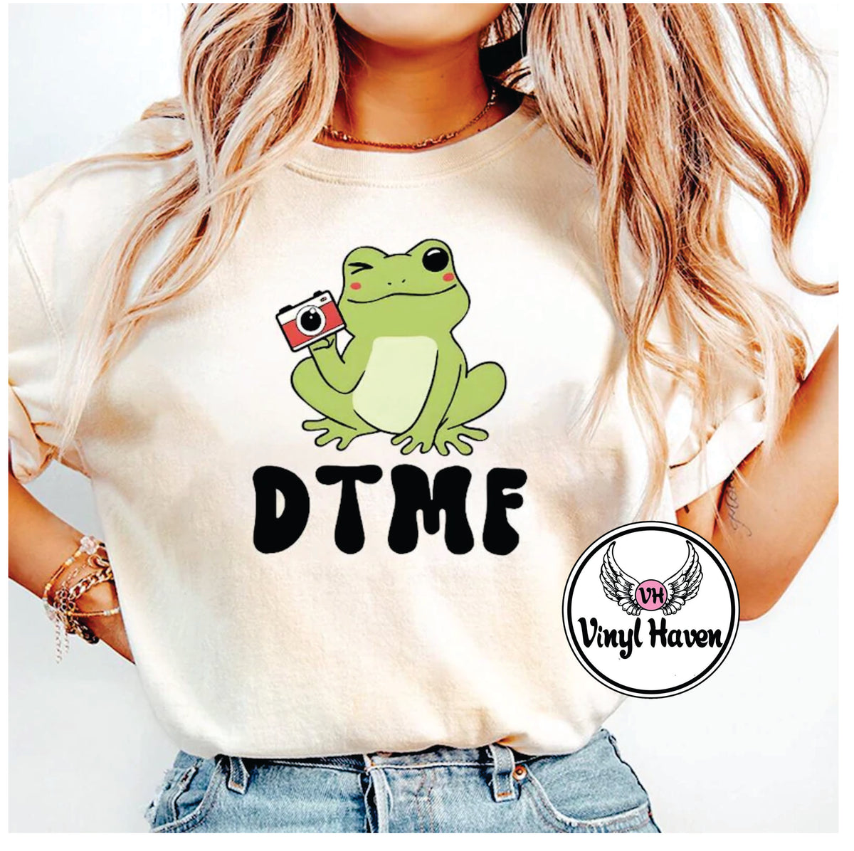 DTF Print * DTMF Frog – Cheer Haven LLC.