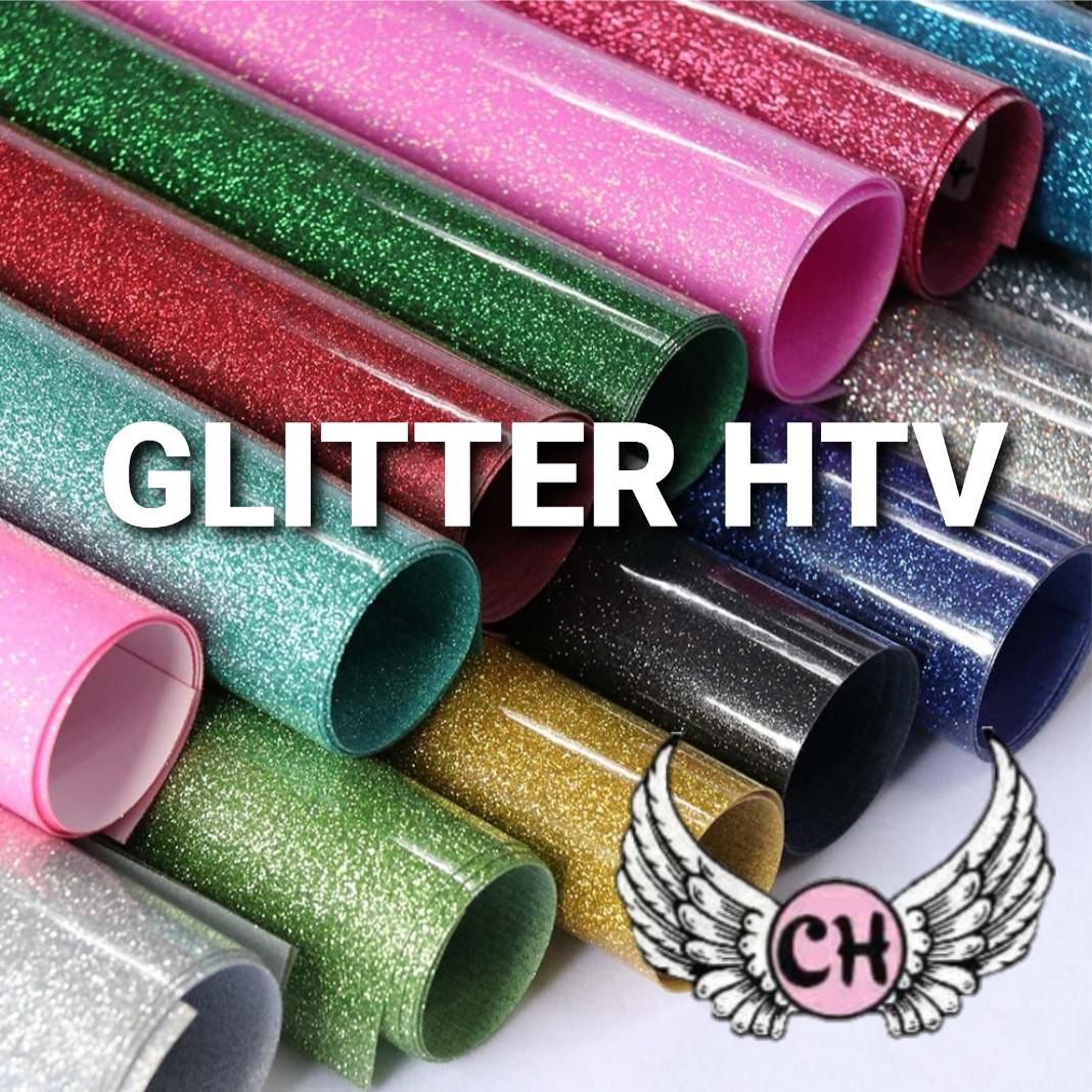 Glitter HTV: 12 x 20 - Silver