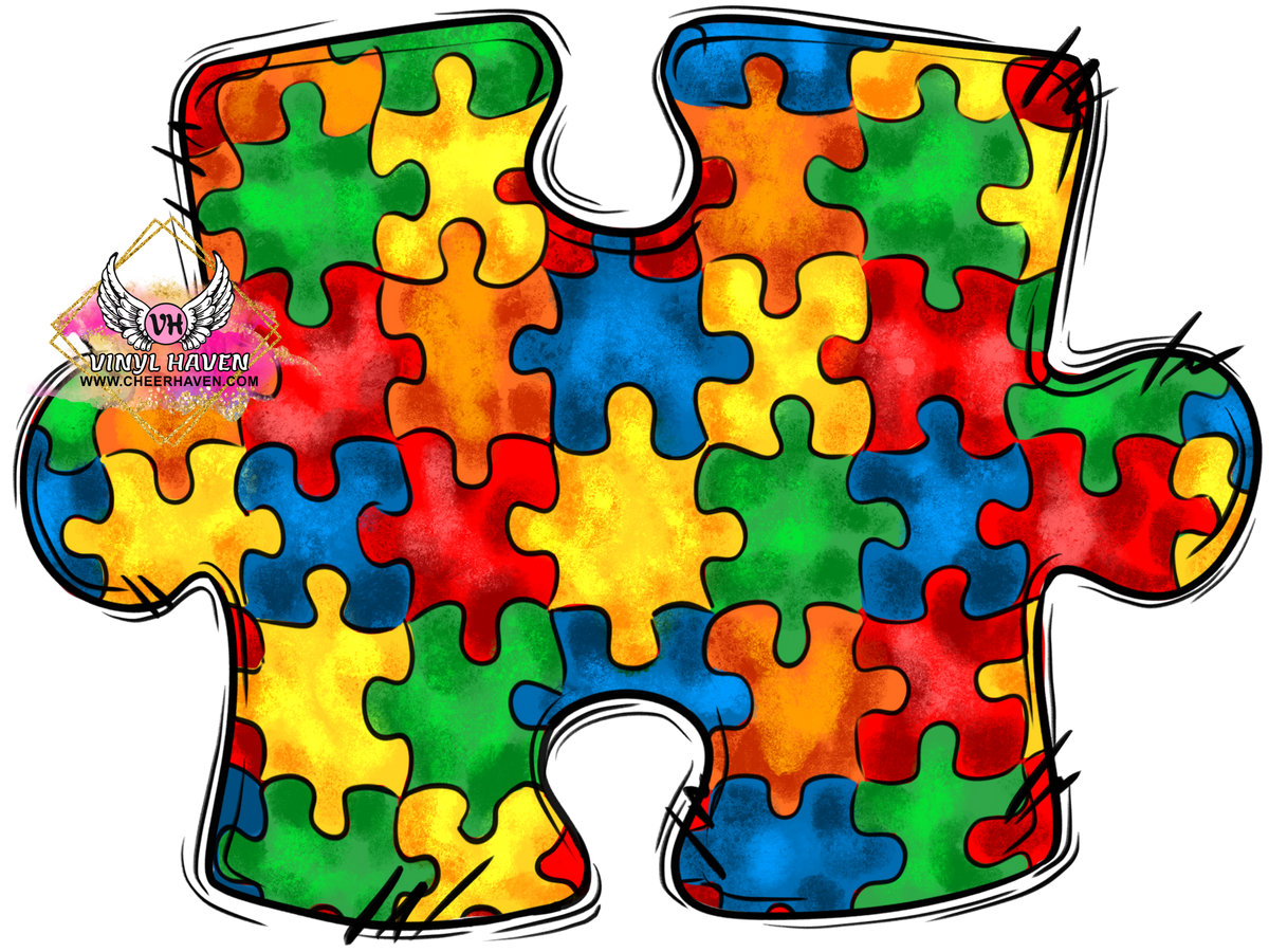 DTF Print * Autism * Puzzle piece – Cheer Haven LLC. dtf-print-autism-puzzle-piece-cheer-haven-llc