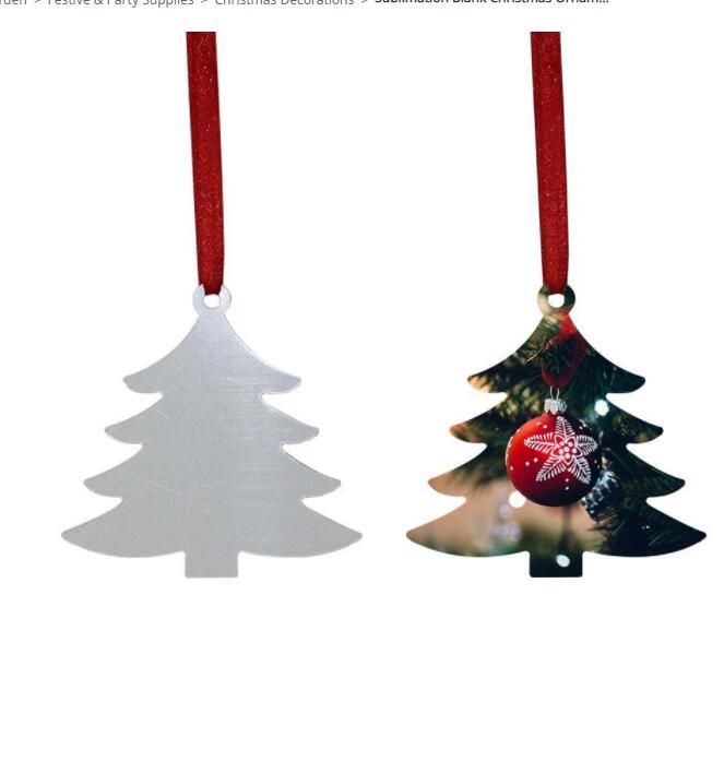 Double-side aluminum Christmas Ornament * Sublimation