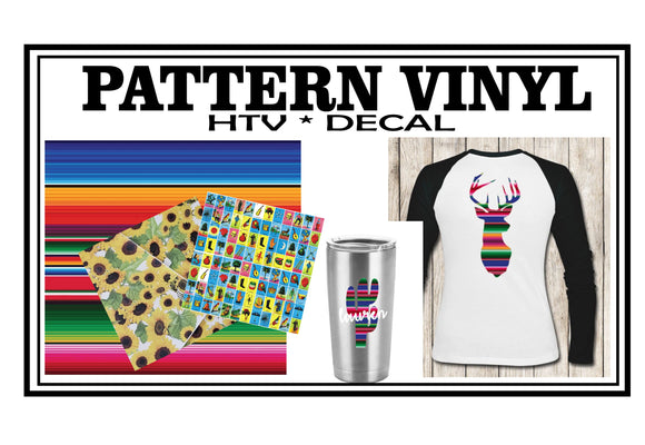 Pattern Vinyl * Heat Transfer & Permanent Vinyl