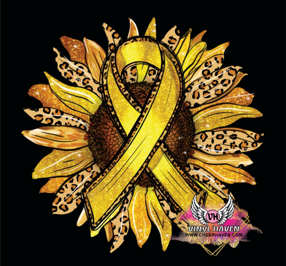 DTF Print * Childhood Cancer Awareness * Sunflower