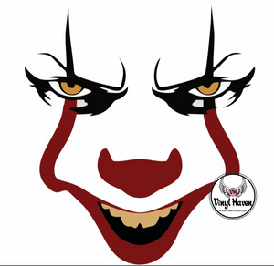 DTF Print * Halloween * Scary clown face