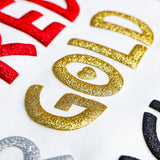 Glitter Puff HTV – Raised Sparkle Heat Transfer Vinyl * 10"  x 12" sheet