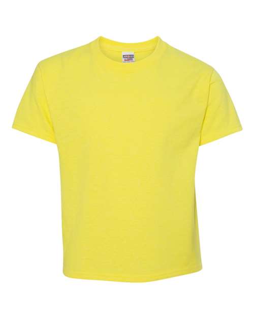 JERZEES - Dri-Power® Youth 50/50 T-Shirt - Neon Yellow