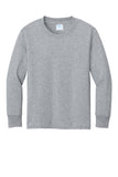 Port & Co® Youth Long Sleeve Core Cotton Tee