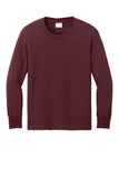 Port & Co® Youth Long Sleeve Core Cotton Tee