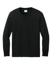 Port & Co® Youth Long Sleeve Core Cotton Tee