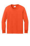 Port & Co® Youth Long Sleeve Core Cotton Tee