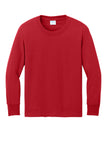 Port & Co® Youth Long Sleeve Core Cotton Tee