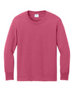 Port & Co® Youth Long Sleeve Core Cotton Tee