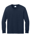 Port & Co® Youth Long Sleeve Core Cotton Tee