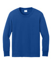 Port & Co® Youth Long Sleeve Core Cotton Tee