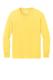 Port & Co® Youth Long Sleeve Core Cotton Tee