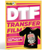 KOALA PAPER DTF Transfer Film 11 x 17 Inch, 50 Sheets DTF Paper for DTF and Sublimation Inkjet Printers