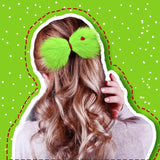 Furry grinchy Hairbow