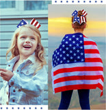 American Flag Hairbow with elastic band
