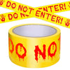Halloween Decorations Caution Tape, Do Not Enter Yellow Scary Roll 2in x 82Ft roll