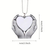 Heart in Hands Car Hanger * Christmas * Sublimation