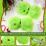 Furry grinchy Hairbow