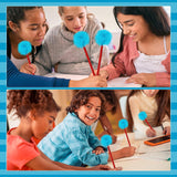 Dr. Seuss Inspired * Fuzzy blue and red pom pom pen * Read across America