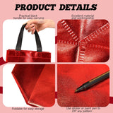 Christmas Glossy Red Reusable Gift Bag