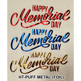 3D Puff FOIL Heat Transfer Vinyl  (20" x 12" sheet)