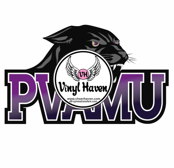 DTF Print * Back to School * College PVAMU with panther