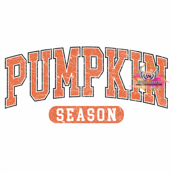 DTF Print * Fall * Pumpkin Season (Varsity Letters)