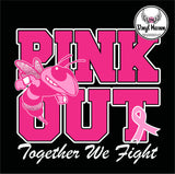DTF Print * AWARENESS * PINK OUT School Logo