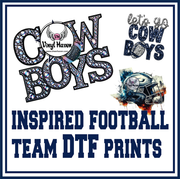 DTF Prints * Inspired Football Team Prints