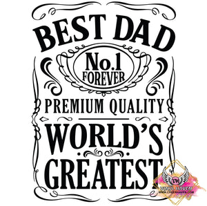 DTF Print * Fathers Day * Best dad Premium Quality