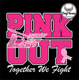 DTF Print * AWARENESS * PINK OUT School Logo