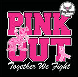 DTF Print * AWARENESS * PINK OUT School Logo