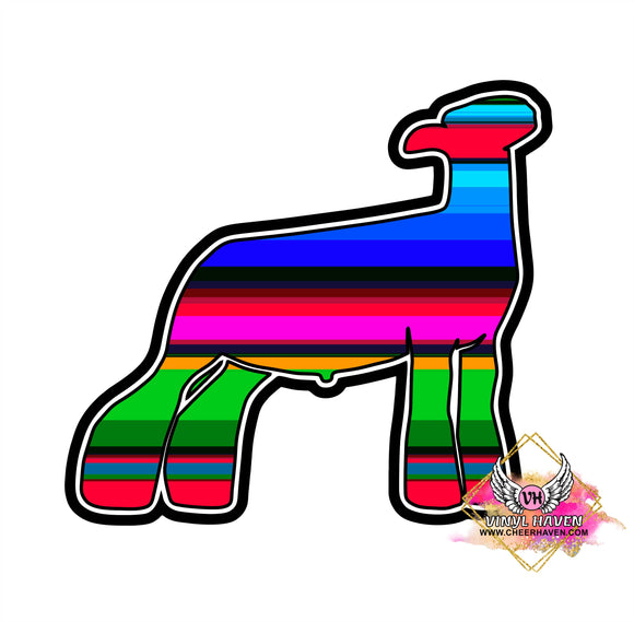 DTF print * Western * Serape Lamb