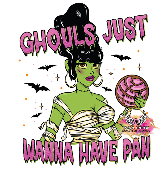 DTF Print * Halloween Conchas * Ghouls just wanna have PAN