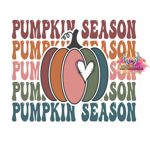 DTF Print * Fall * Colorful Pumpkin Season