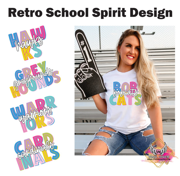 DTF * Retro School Spirit Designs
