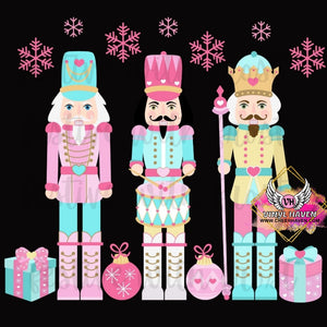 DTF Print * Christmas * Pink Nutcrackers