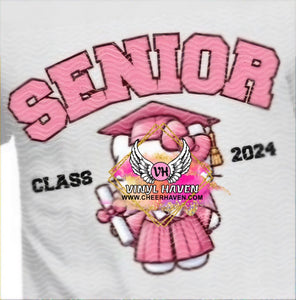 DTF Print * Graduation* Senior 2024 Kitty