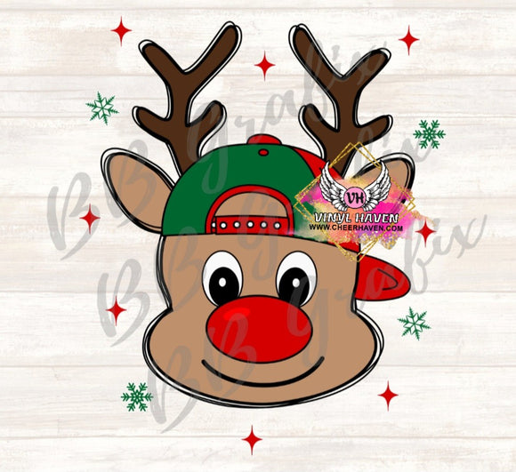 DTF Print * Christmas * Cool Reindeer