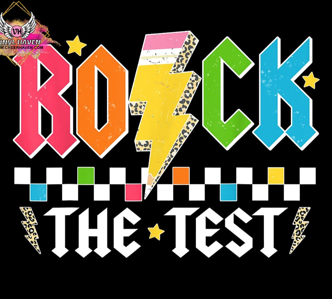 DTF Print * STAAR TEST * Rock The Test – Cheer Haven LLC.