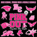 DTF Print * AWARENESS * PINK OUT (Middle School, Junior High, High school)