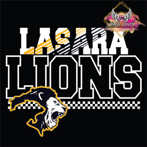 DTF Print * Back to School * Spirit Shirt Design * Lasara Lions