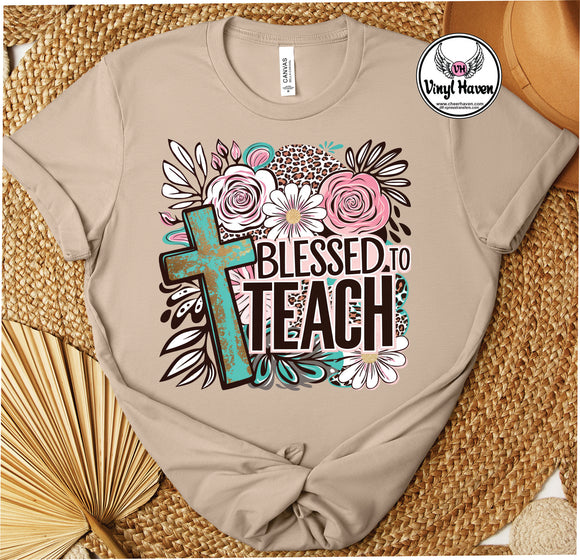 DTF Print * Back to School * Blessed to teach * Teacher