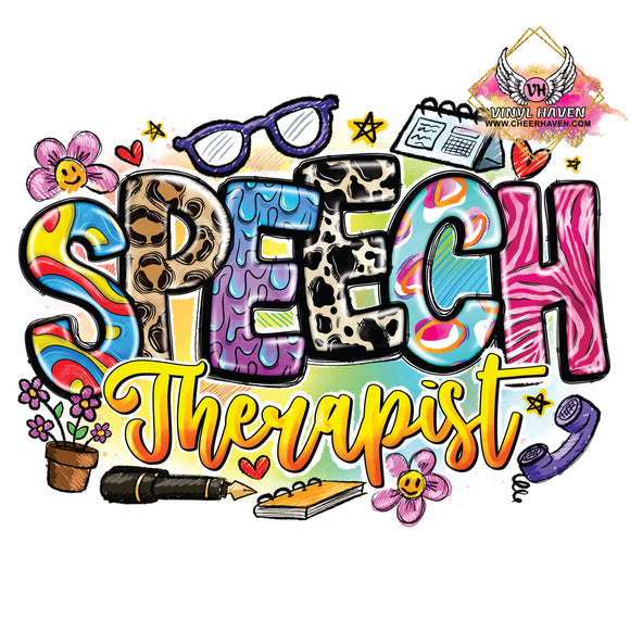 DTF prints * Better Hearing & Speech month * Speech Therapist