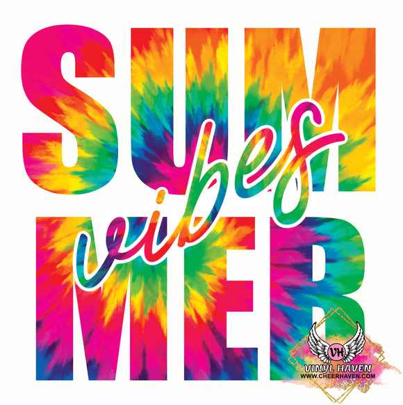 DTF Print * SUMMER * Summer Vibes Tie Dye