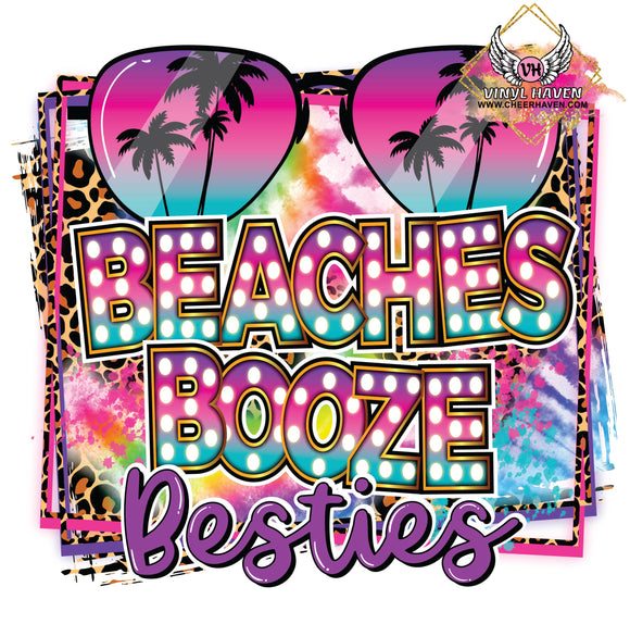 DTF Print * SUMMER * Beaches Booze & Besties