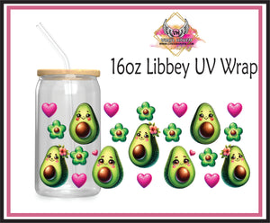 UV DTF Wrap * Avocados & Hearts